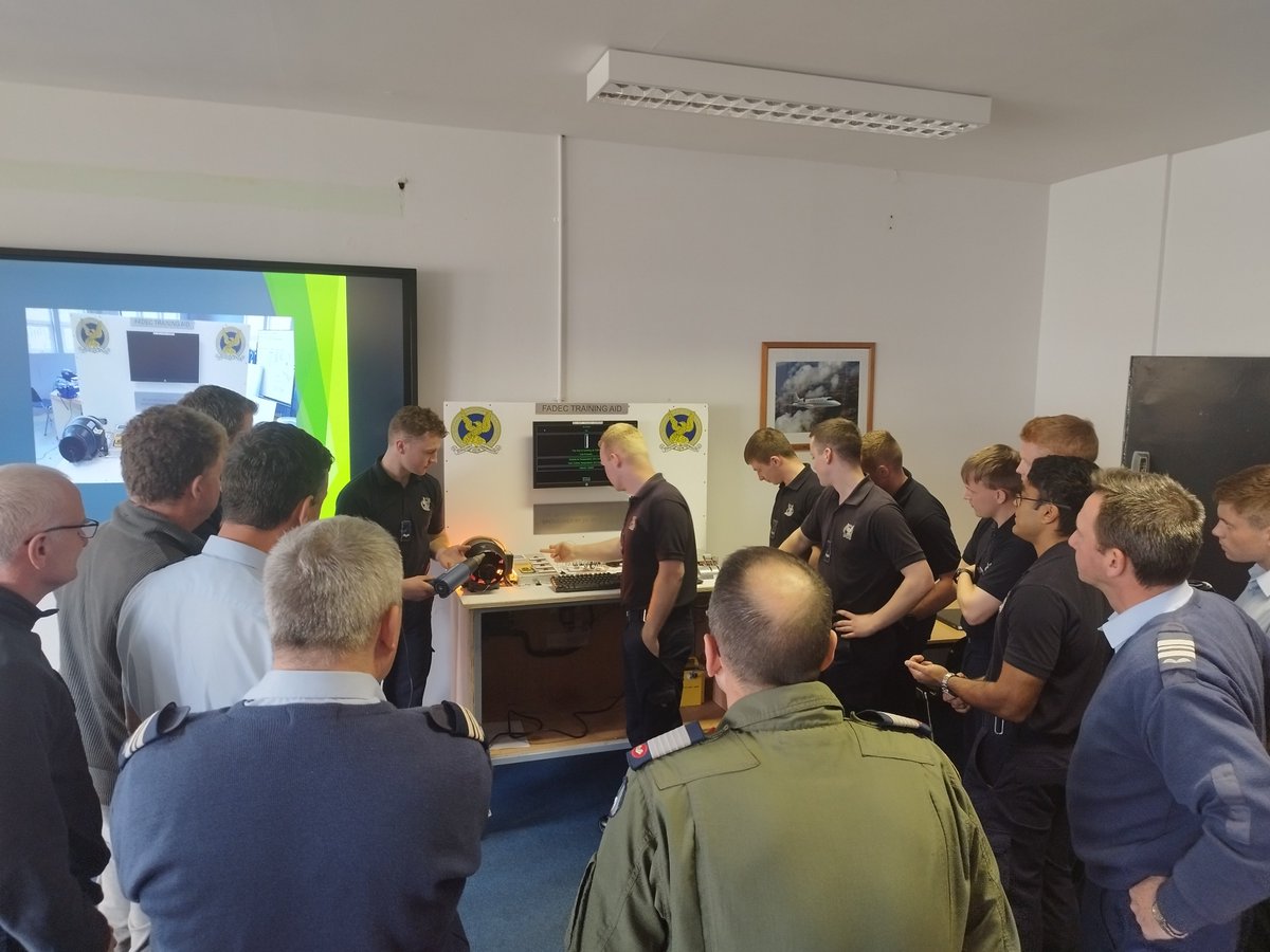 Air Corps College (@oc_accollege) on Twitter photo Prior to graduating, the 77th Air Corps Aptce Class today presented their final dissertation practical to <a href="/GOCAirCorps/">Rory O'Connor</a>. A novel working practical instructional FADEC bench. #innovation #collaboration <a href="/IrishAirCorps/">Irish Air Corps</a> (FADEC is fully automated digital engine control) Prior to graduating, the 77th Air Corps Aptce Class today presented their final dissertation practical to <a href="/GOCAirCorps/">Rory O'Connor</a>. A novel working practical instructional FADEC bench. #innovation #collaboration <a href="/IrishAirCorps/">Irish Air Corps</a> (FADEC is fully automated digital engine control)