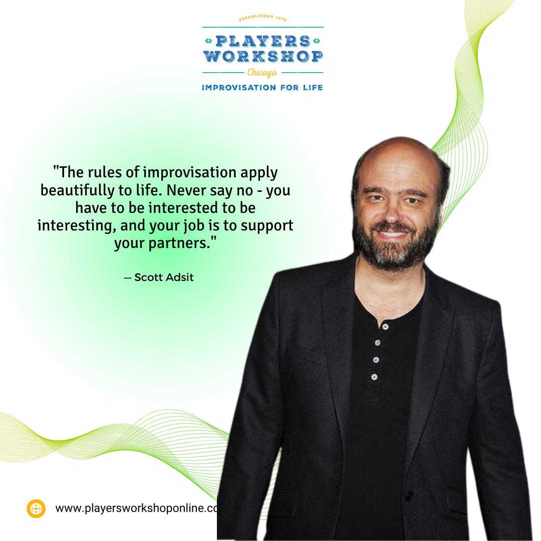 players_chicago's tweet image. #ImprovRules #BeInterestedToBeInteresting 🎭💡 

&quot;The rules of improvisation apply beautifully to life. 

Never say no - you have to be interested to be interesting, and your job is to support your partners.&quot; - Learn life lessons through improv at Players Workshop!