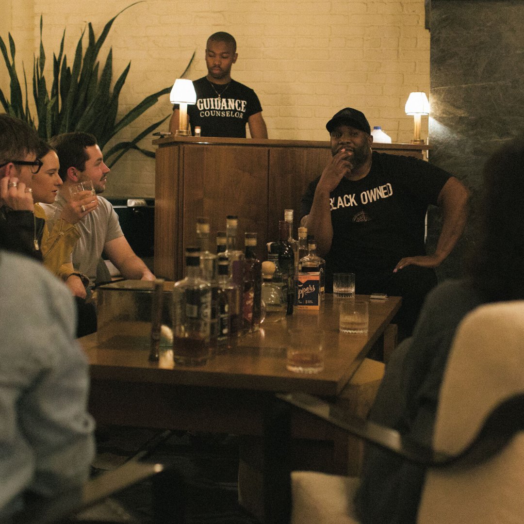 When you talk about business and what you love, it's no longer work - it's a passion! 🔥🥃

.
.
.
#guidancewhiskey #guidance #blackowned #buyblack #embraceguidance