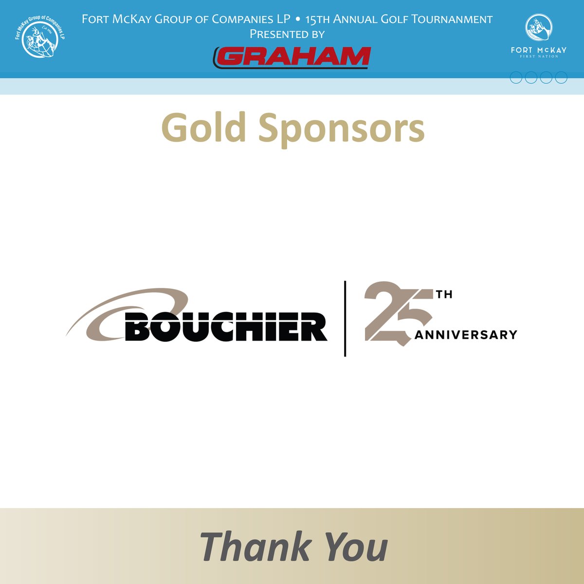 Thank you for your sponsorship. 
2023 Annual FMGOC Golf Tournament Gold Sponsor 
Bouchier