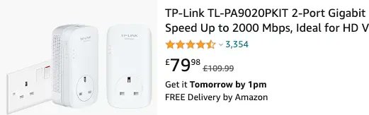 After experimenting with 'powerline ethernet' adapters, can confirm claims of 'up to 1,000mbps' by TPLink are pure fiction. Managed 300mbps. Biggest boost came from switching plug sockets, not faster adapters! If you want gigabit speeds, going to have to run >CAT6 ethernet cable