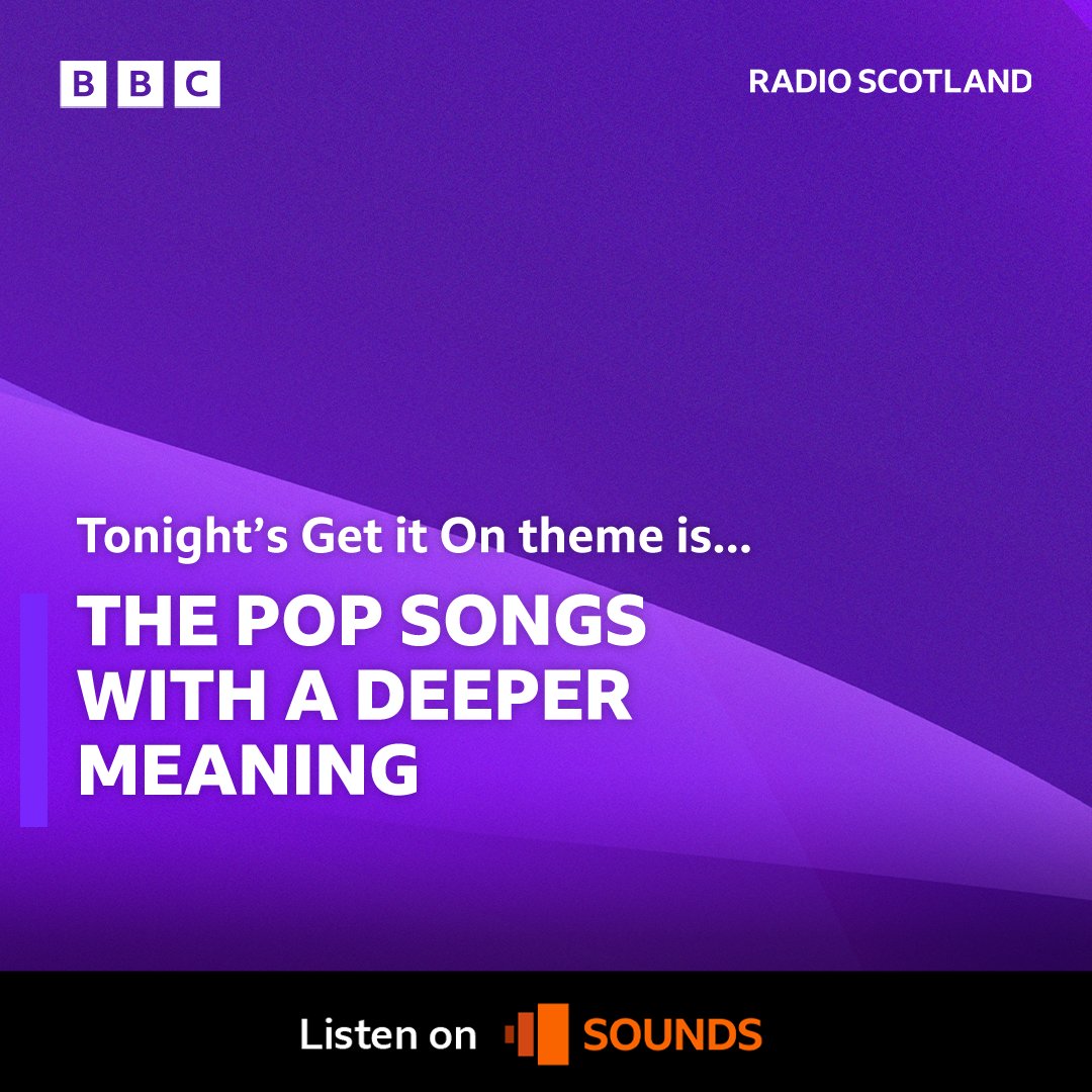 Tonight on #BBCGetitOn we are after the songs that on the face of it are just great pop songs but actually they have a deeper message – Taylor Swift, The Beatles and Christina Aguilera are all masters of this but who would you suggest?