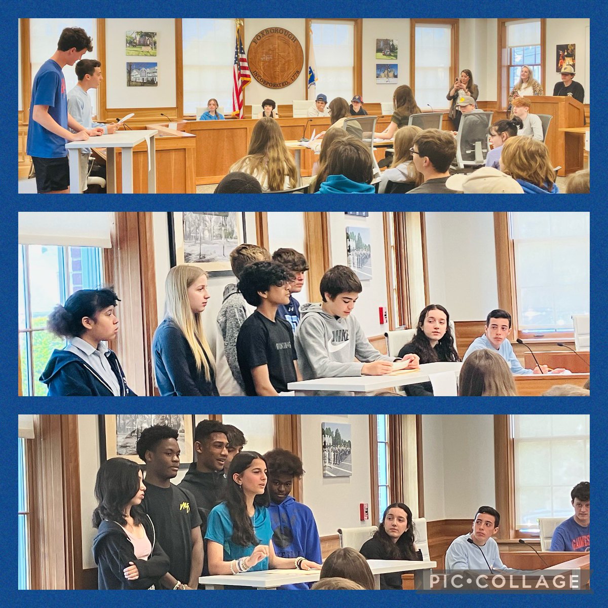 <a href="/AhernMiddle/">Ahern Middle School</a> 8th graders are currently engaged in a Mock Town Hall mtg. debating the merits of adding digital billboards along Rt. 95. <a href="/FoxboroughPS/">FoxboroughPS</a> <a href="/FPS_Literacy/">Karen MacKinnon</a> <a href="/FoxboroLearning/">Dr. Stephanie Burroughs</a>