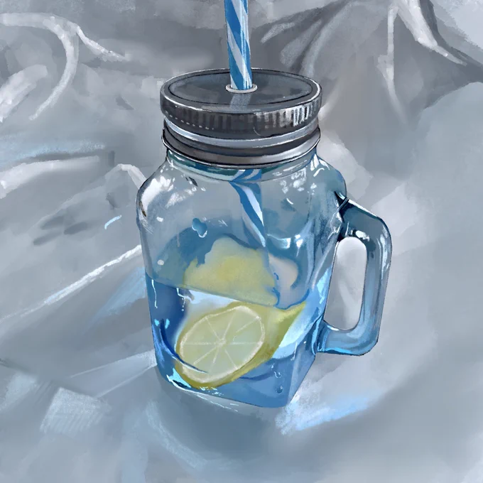 描いた絵と撮った写真