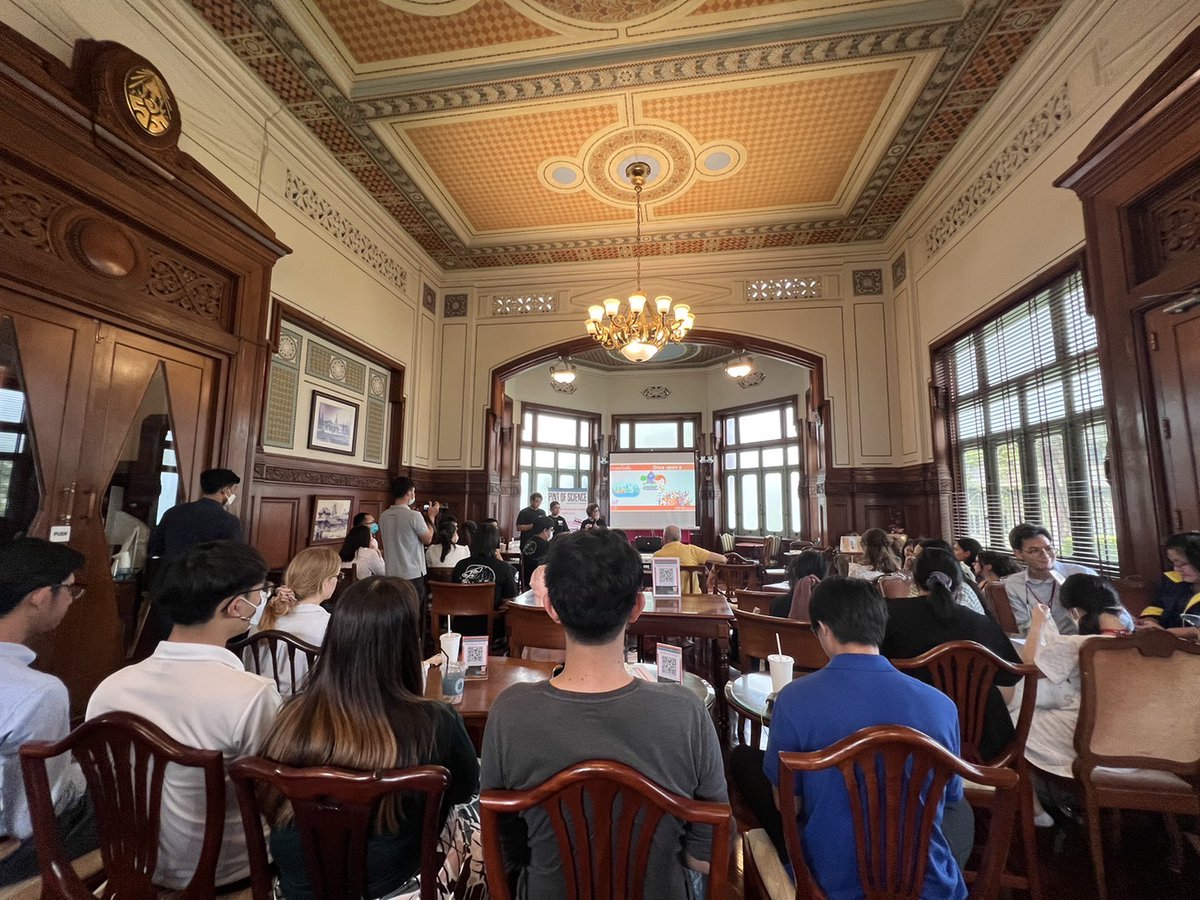 The Pint of Science Thailand team would like to thank our speakers, our beloved Pint of Science lovers, our location, the PoSTH team, and our volunteers for this beautiful evening!  See u again soon! #pintofscienceTH #pint23 #วิทย์ในวงเล่า