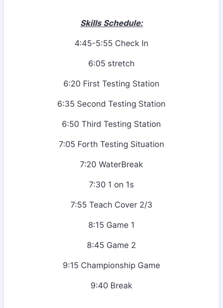Schedule For UNDER THE LIGHTS !!
Please Retweet!