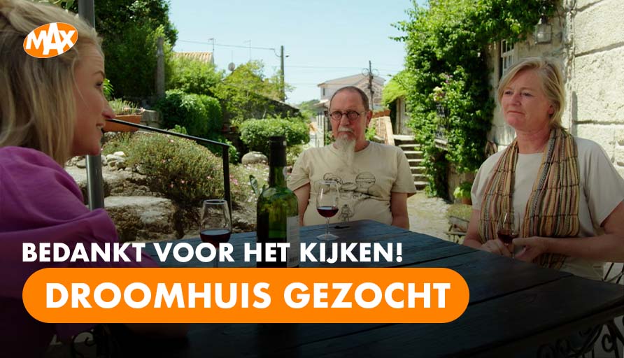 Bedankt voor het kijken naar #DroomhuisGezocht.
Aflevering gemist of nog eens terugkijken?
👉 Ga dan naar NPO Start.
npostart.nl/droomhuis-gezo…
#OmroepMAX #Droomhuis #Portugal