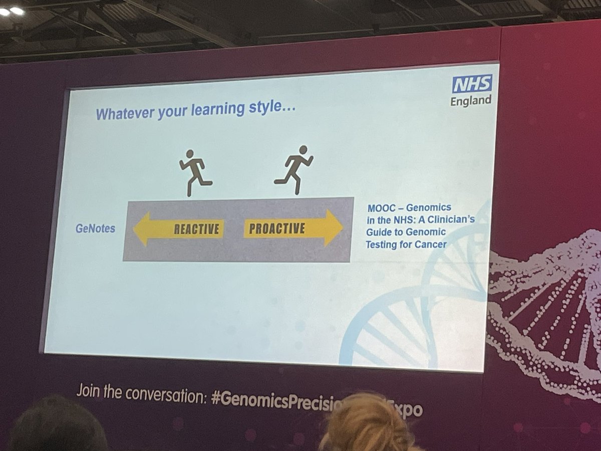 The National Genomics Education team have developed some excellent tools to help upskill the NHS workforce to adopt and utilise genomic medicine in the diagnosis and management of cancer - check them out if you haven’t already via GeNotes and Future Learn   #OPC23