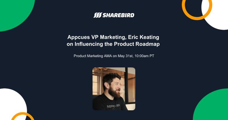 🍿Get your questions (& popcorn) ready! Don't miss this @SharebirdInc AMA about 'Influencing the Product Roadmap' w/ our VP of Marketing @iamerickeating on Wed. 5/31 @ 1 pm ET 🔗Sign up here: sharebird.com/h/product-mark… P.S. Can't make it? Sign up & get the answers emailed to you!