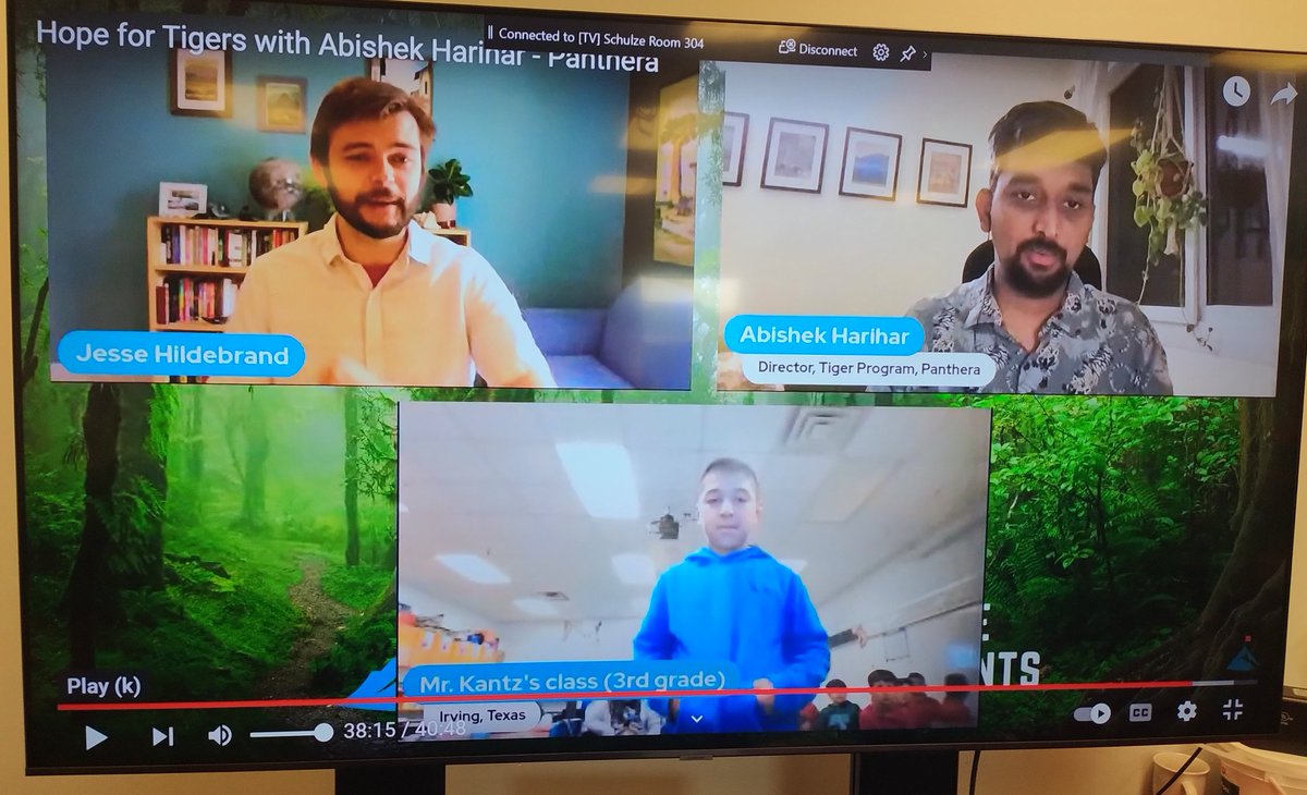 Paul Kantz (@paulkantz) on Twitter photo My 3rd graders had a great <a href="/EBTSOYP/">ExploringByTheSeat - Find us on BlueSky</a> this morning with tiger scientist Abishek Harihar of <a href="/PantheraCats/">Panthera</a>, who spoke to us from India, where he is working to protect the biggest of the big cats! <a href="/SchulzePanthers/">Schulze Elementary</a> <a href="/IrvingISD/">Irving ISD</a> My 3rd graders had a great <a href="/EBTSOYP/">ExploringByTheSeat - Find us on BlueSky</a> this morning with tiger scientist Abishek Harihar of <a href="/PantheraCats/">Panthera</a>, who spoke to us from India, where he is working to protect the biggest of the big cats! <a href="/SchulzePanthers/">Schulze Elementary</a> <a href="/IrvingISD/">Irving ISD</a>
