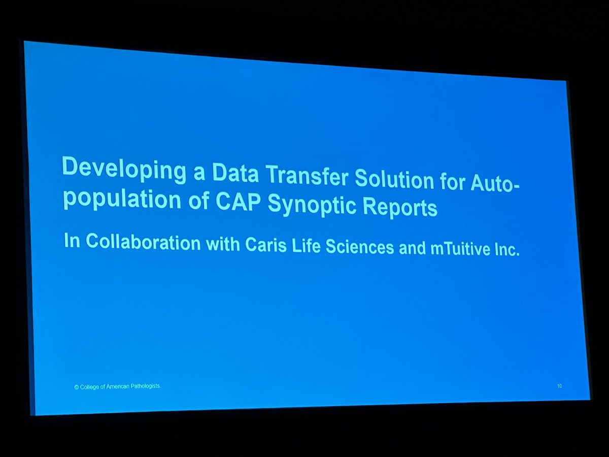 mTuitive's tweet photo. More from the #PISummit23 presentation from @Pathologists featuring mTuitive and @carisls https://t.co/wBurHKIeaj