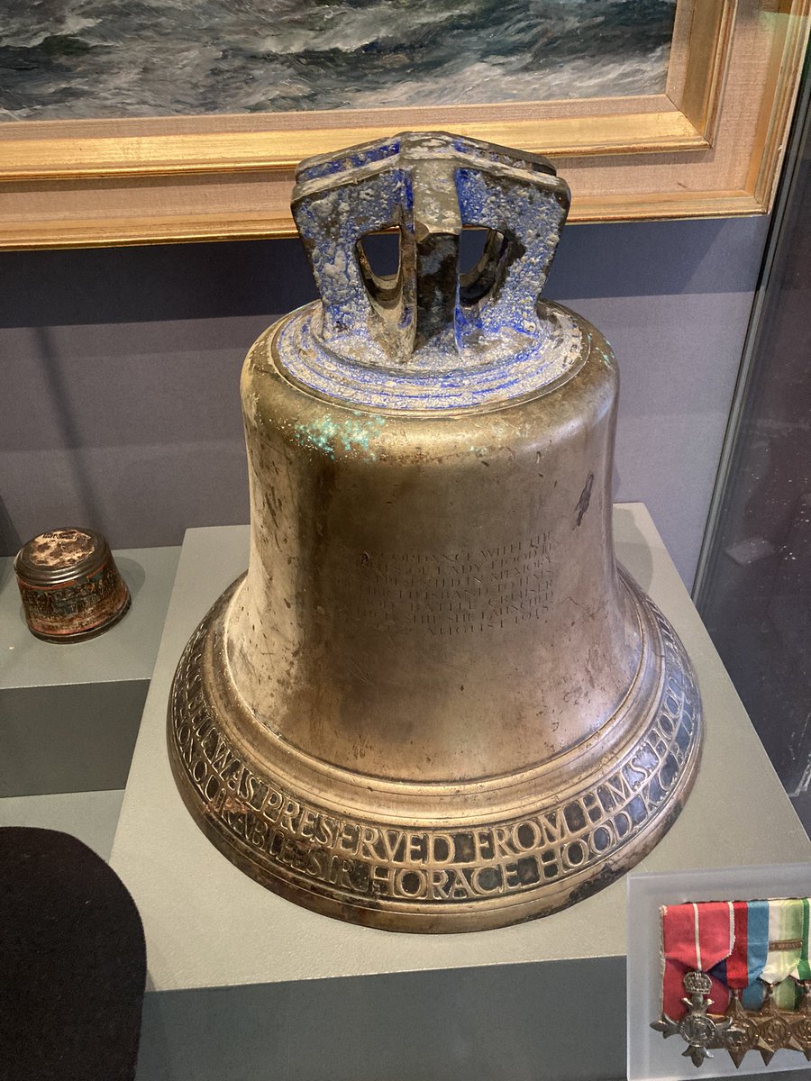 @HMS_HoodUK At the #HistoricDockyard in Portsmouth today and spotted the Ship’s Bell #HMSHood