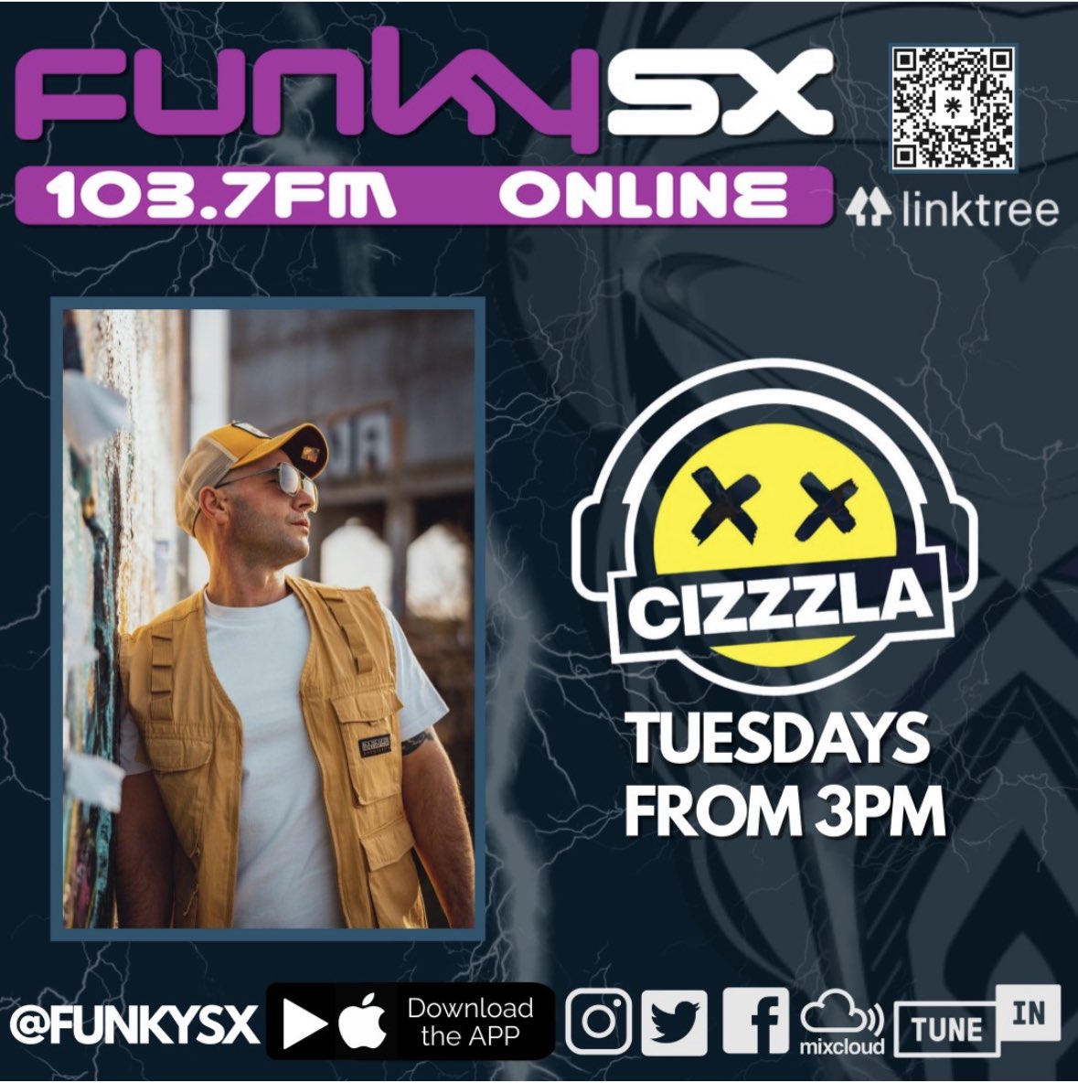 Boom….aiiight big tings fam…

I’m pleased to announce I have a new radio show on @FunkySX 

Let’s jolly well go 🔥