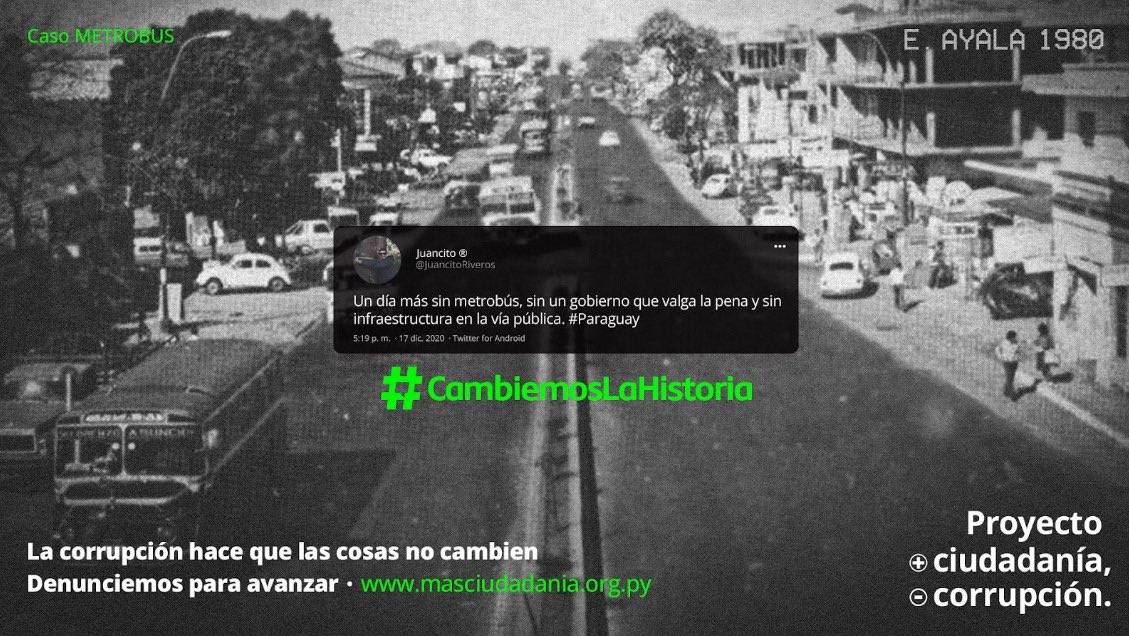 ¿Recordás el calvario por el que pasaste en la zona de obras del #Metrobús?
4 años después nada valió la pena 🚌🤬
US$ 100 millones perdidos 💸
Una sociedad sufriendo por el pésimo servicio de transporte público.

Él #Metrobús es el monumento de la corrupción y la impunidad.