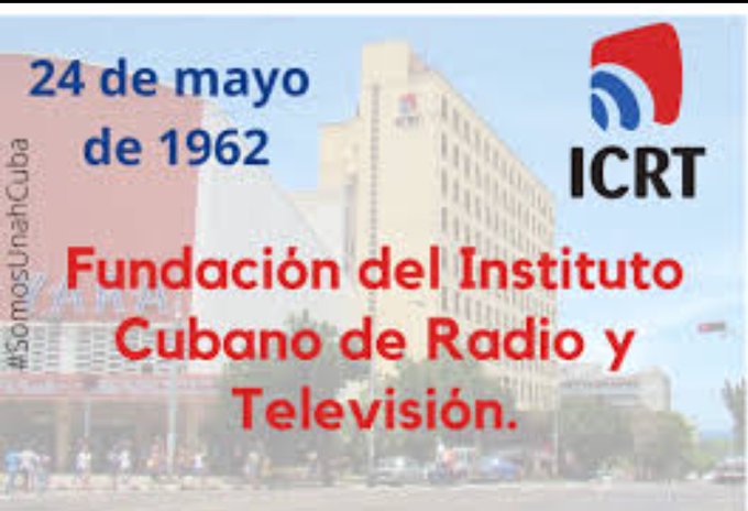 Fundación del Instituto Cubano de Radio y Televisión. 
#CubaEsCultura 
#CubaMined 
#PinardelRio 
#CubaViveEnSuHistoria 
#SanJuanyMartínez