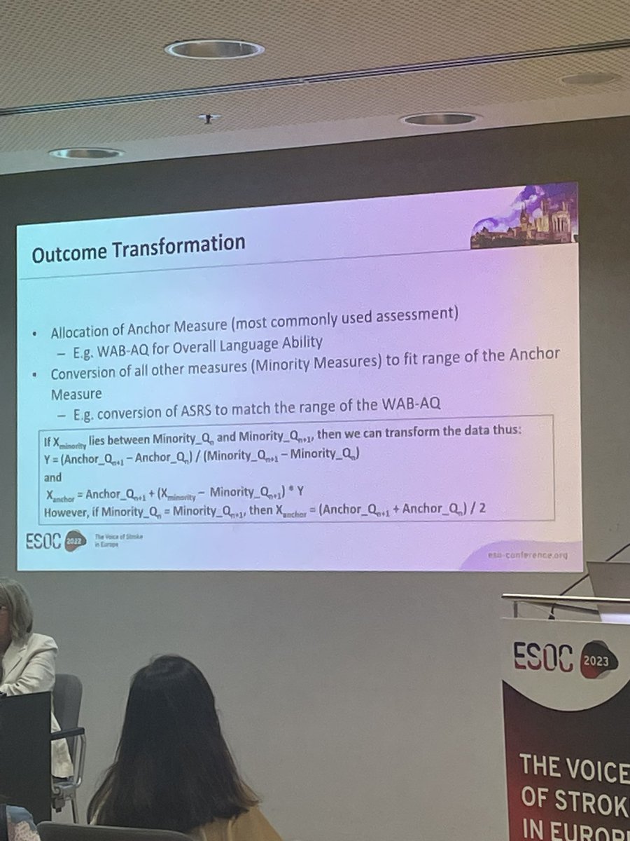 Prof Coralie English (she/her) 🌈 (@coralie_english) on Twitter photo #ESOC2923 <a href="/MyzoonAli/">Myzoon Ali</a> predictors of recovery after #aphasia. Tackling the tricky problem of too many outcome measures. >12 yrs ago <a href="/MyzoonAli/">Myzoon Ali</a> & I published a paper titled ‘more outcomes than trials’. This very clever stats approach is an exciting solution! 👏🏾👏🏾 #ESOC2923 <a href="/MyzoonAli/">Myzoon Ali</a> predictors of recovery after #aphasia. Tackling the tricky problem of too many outcome measures. >12 yrs ago <a href="/MyzoonAli/">Myzoon Ali</a> & I published a paper titled ‘more outcomes than trials’. This very clever stats approach is an exciting solution! 👏🏾👏🏾