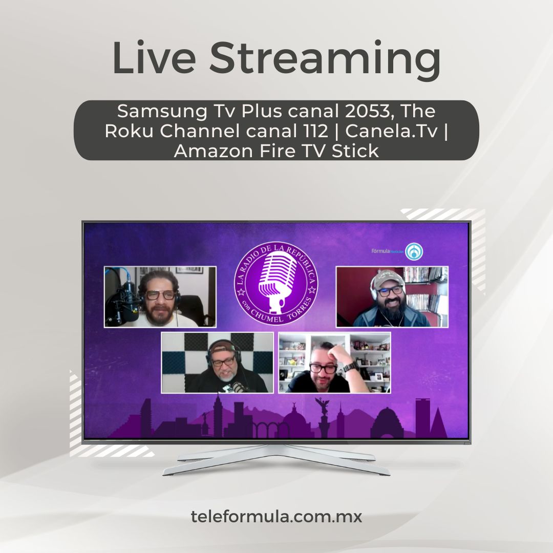 teleformula.com.mx | Pluto | LG | Amazon Fire TV Stick | Android | Roku descarga la app y mantente bien informado
 #ctv #ott #StreamingLive #streamingtv #Telefórmula #lg #lgoledtv #abriendolaconversacion #onlive #livestreamingvideo