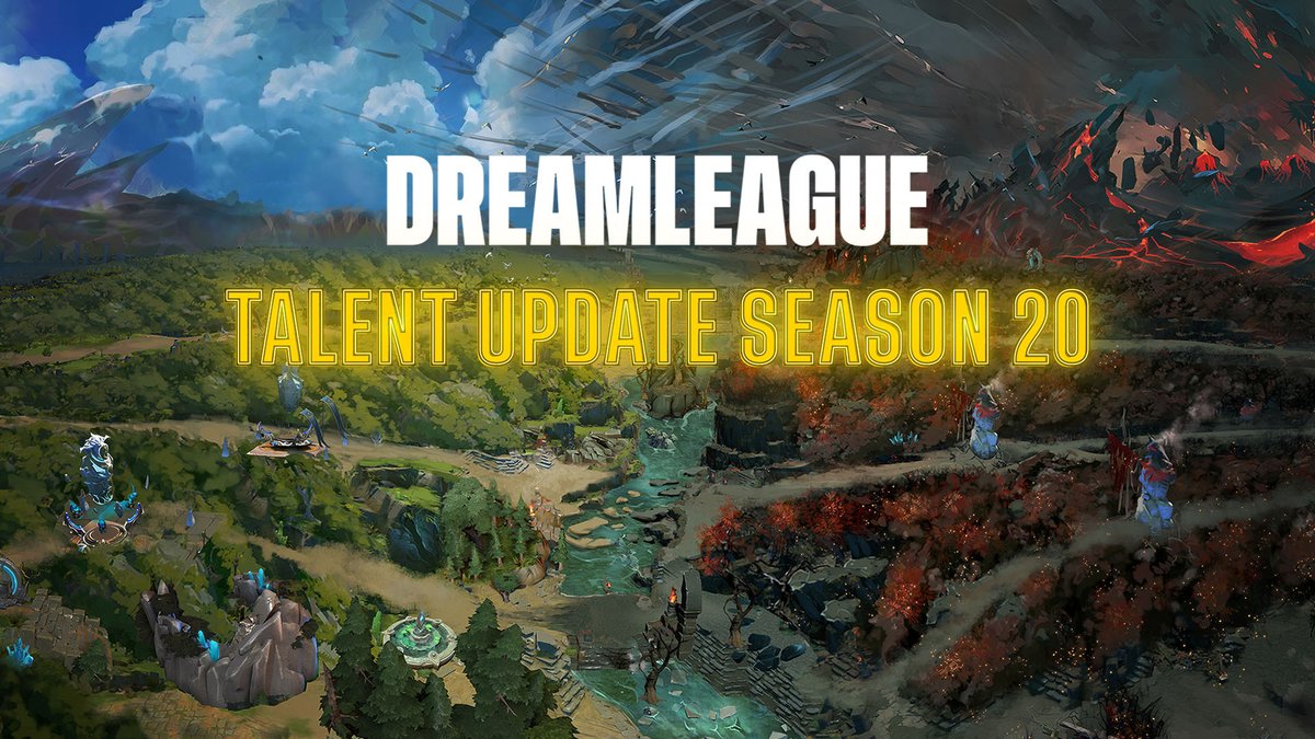 A new map, major studio and talent changes.

The new DreamLeague Season 20 update is live, with a whole new world to explore! (Kind of... Well, not really actually) 🧵