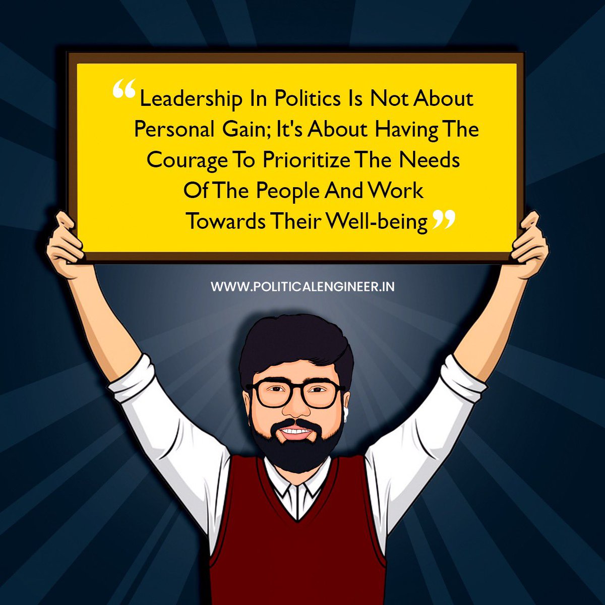 Political_Er's tweet photo. Embrace True Leadership, Prioritize People's Needs!

As innovative leaders, we believe in selflessness and the power of prioritizing the well-being of the people.

#PoliticalEngineer https://t.co/XSEIuWB3S8