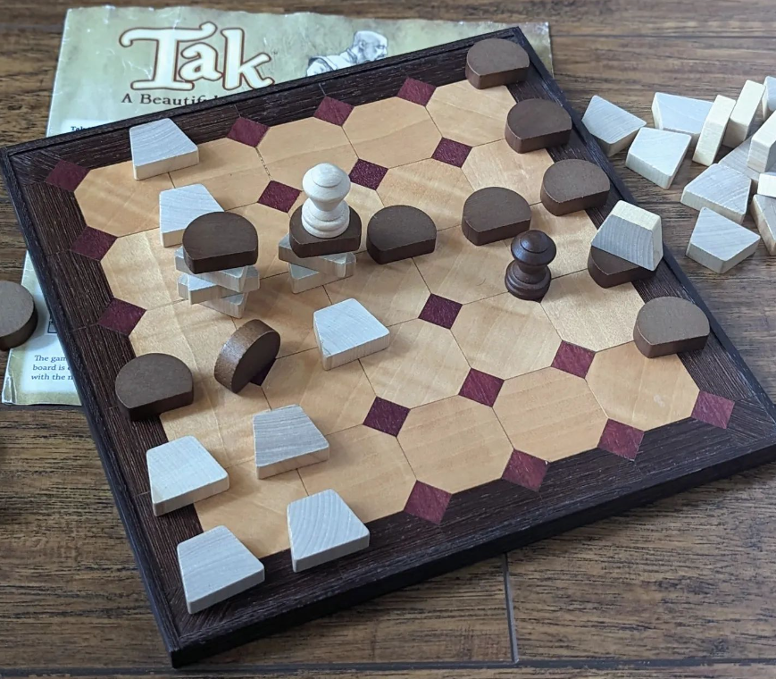 Tak Puzzle - White to Play, White to Tinuë(Easy)

5/24/2022 Tak Puzzle

Check link in bio for online play, community, how to play, rules, live tournament commentary videos, etc.
Puzzle from the <a href="/ditaktic/">Ditaktic</a> blog - with an interactive digital board.

#playtak #boardgames