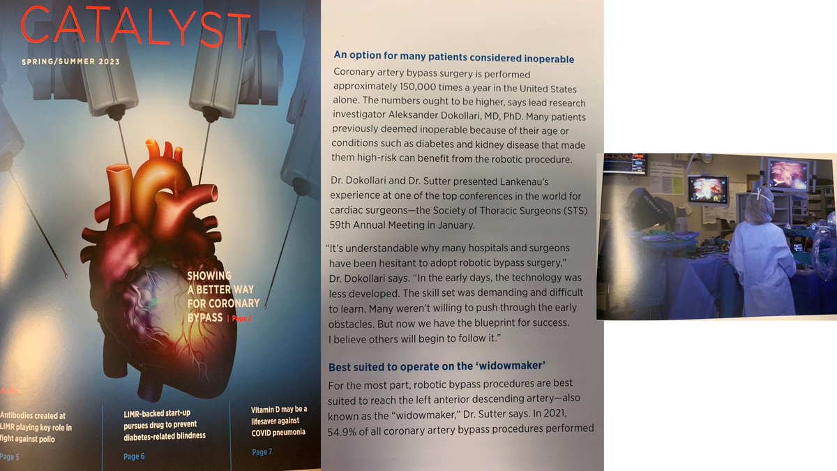 Aleksander Dokollari (@dr_dokollari) on Twitter photo Happy to share our results on robotic cardiac surgery at CATALYST Journal <a href="/GianTorre610/">Gianluca Torregrossa</a> <a href="/BaselRamlawiMD/">Basel Ramlawi MD, FACC, FACS</a> <a href="/SSicouri/">Serge Sicouri, MD</a> <a href="/LankenauCVSurg/">Lankenau Heart Institute - Cardiovascular Surgery</a> Happy to share our results on robotic cardiac surgery at CATALYST Journal <a href="/GianTorre610/">Gianluca Torregrossa</a> <a href="/BaselRamlawiMD/">Basel Ramlawi MD, FACC, FACS</a> <a href="/SSicouri/">Serge Sicouri, MD</a> <a href="/LankenauCVSurg/">Lankenau Heart Institute - Cardiovascular Surgery</a>