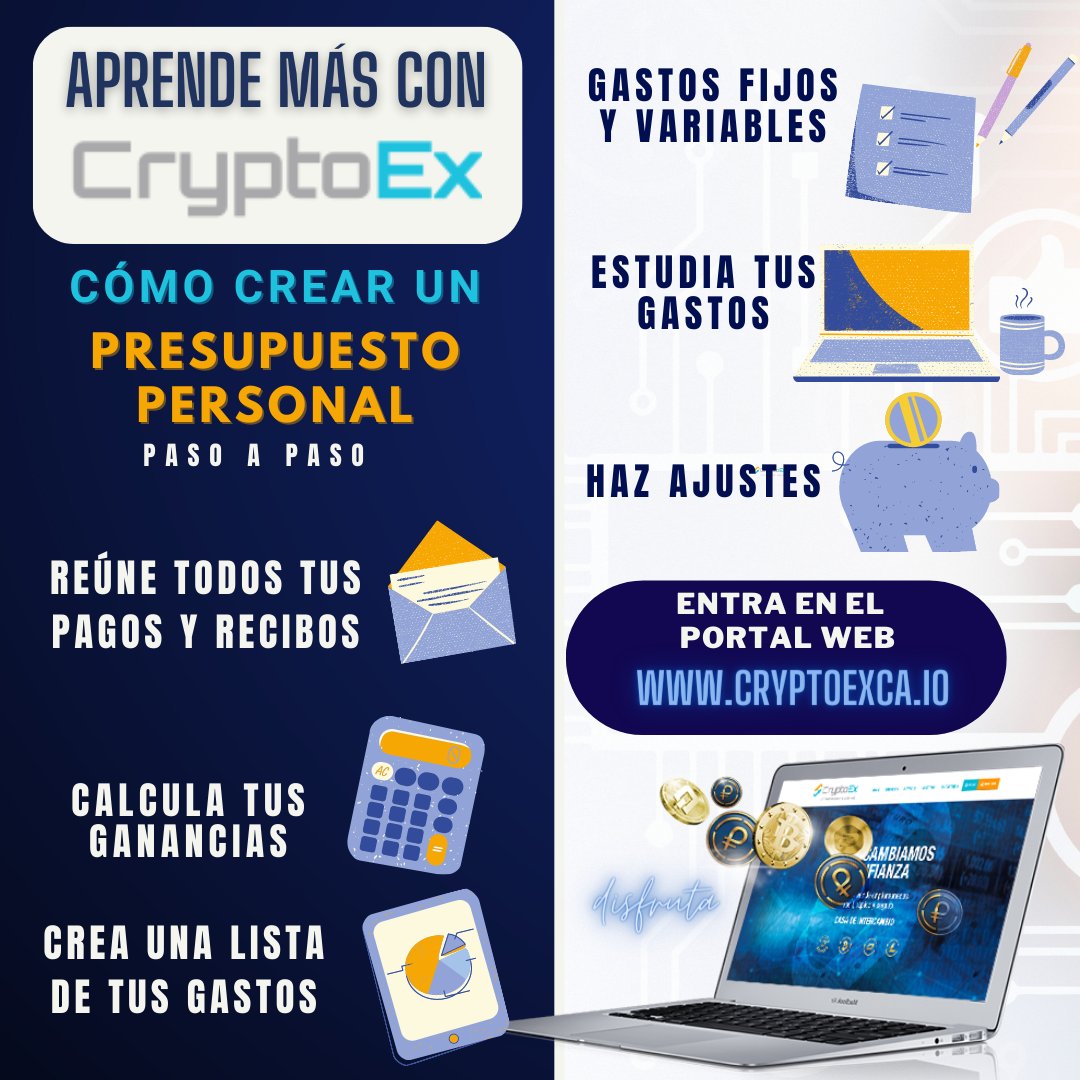 cryptoex_ca's tweet photo. ¡Aprende más con CryptoEx!
Paso 1:

Reúne todos tus pagos y recibos. 

Paso 2:

Calcula tus ganancias. 

Paso 3:

Crea una lista de tus gastos. 

Paso 4:

Gastos fijos y variables. 

Paso 5:

Estudia tus gastos. 

Paso 6:

Haz ajustes. 

¡Sé parte de la nueva era financiera! https://t.co/KzzWPpNXEI