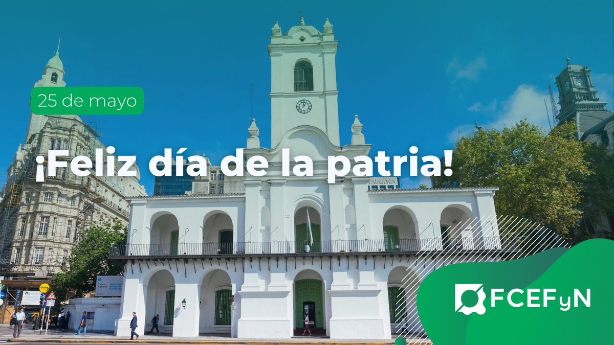 FCEFyN_UNC's tweet photo. Hoy conmemoramos el #25demayo, fecha emblemática que nos recuerda la importancia de la unidad y la lucha por nuestros ideales ✊🏽 ¡Viva la patria! 🇦🇷
🔗 Te invitamos a leer la nota en honor a este día: https://t.co/gXWVrIMvaf
#fcefyn #revoluciondemayo #unc https://t.co/oLMhuRm1z3