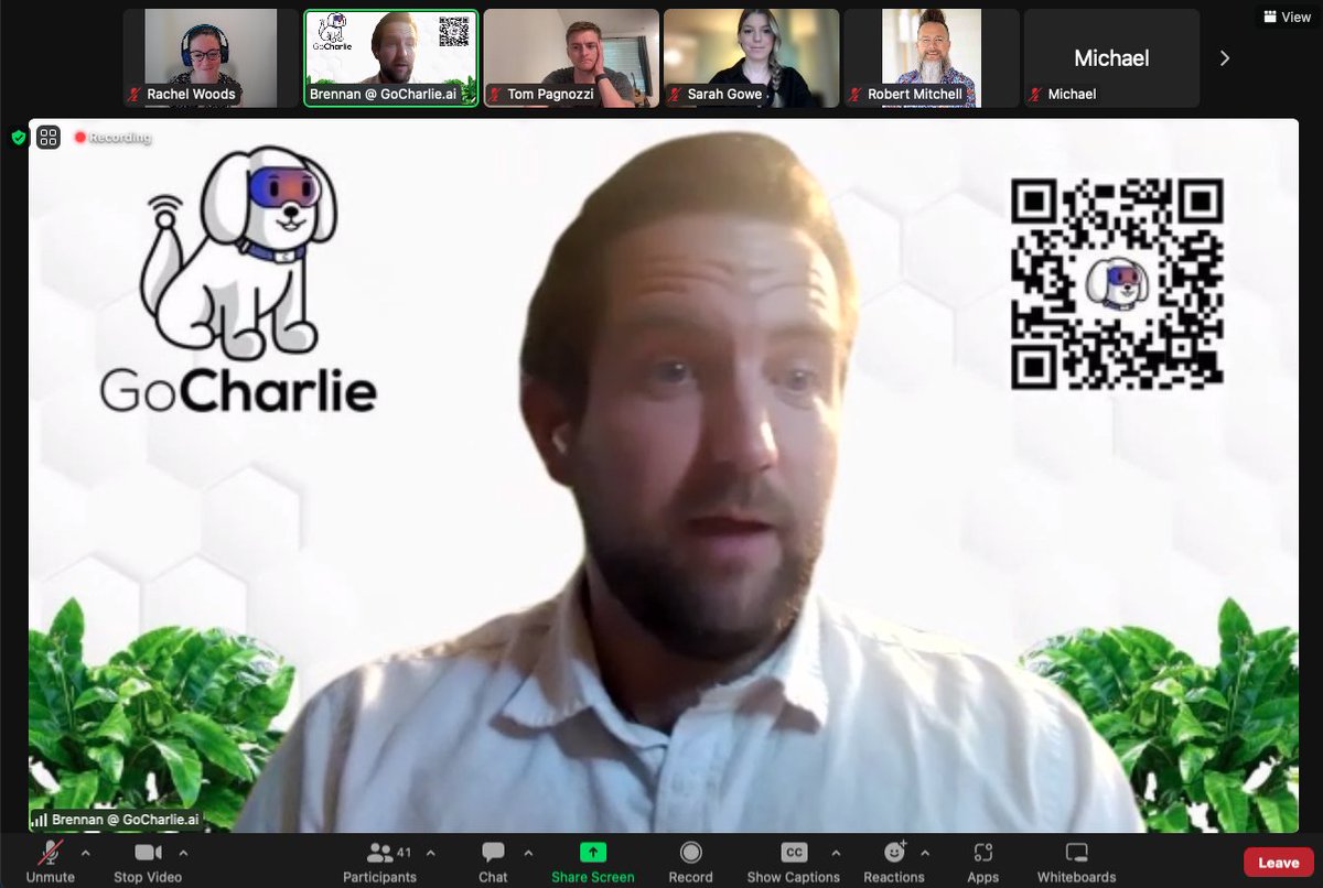 Our favorite part of our week! 

Thanks <a href="/BrennanWoodruff/">Brennan M. Woodruff</a> for hosting a workshop with us on AI powered content creation and the exciting future ahead for <a href="/GocharlieAI/">GoCharlie🐕</a> 🔥