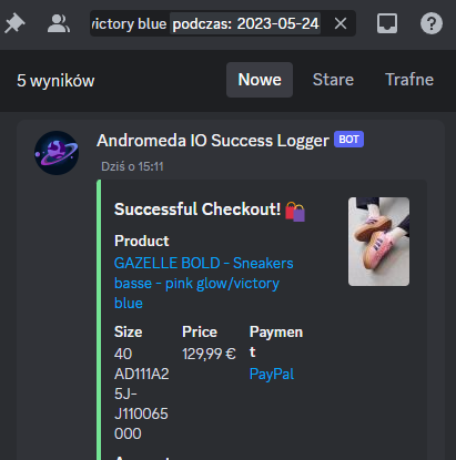 Gazelle Bold x5

B:<a href="/Andromeda_IO/">Andromeda</a> 
P:<a href="/ShinyProxies/">Shiny Proxies</a> 
CG:<a href="/JIGIONotify/">JIGIO NOTIFY</a>