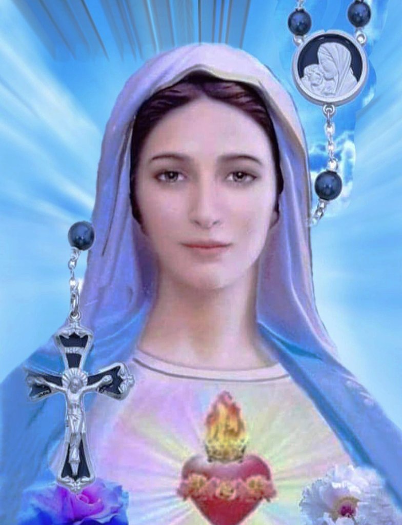 Hali Mary full of Grace, the Lord is with thee, blessed art thou among women and blessed is the fruit of thy womb, Jesus.
Holy Mary, Mother of God, pray for us sinners, now and at the hour of our death.
Amen.

#May #MonthofMary #Rosaryprayer