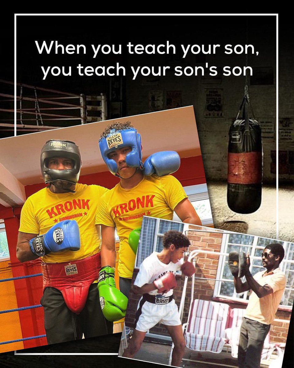 Im sure my Dad will be proudly looking down on us, as the boxing journey now continues with my son Wayne Jnr ♥️🥊