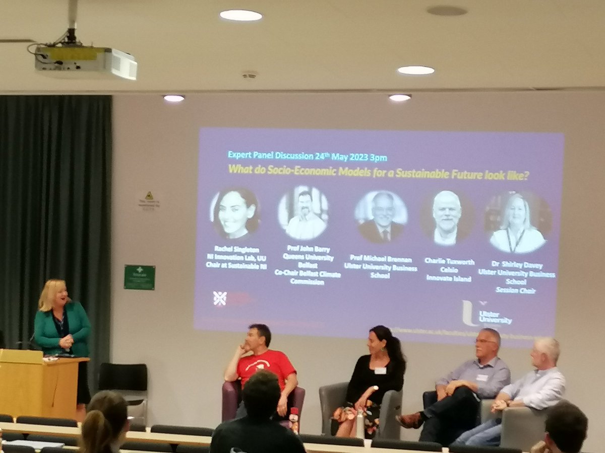 Expert panel at #SustainableFutures2023 - what do socio-economic models for a sustainable future look like?

#QUBSustainability #UUBSsustainability