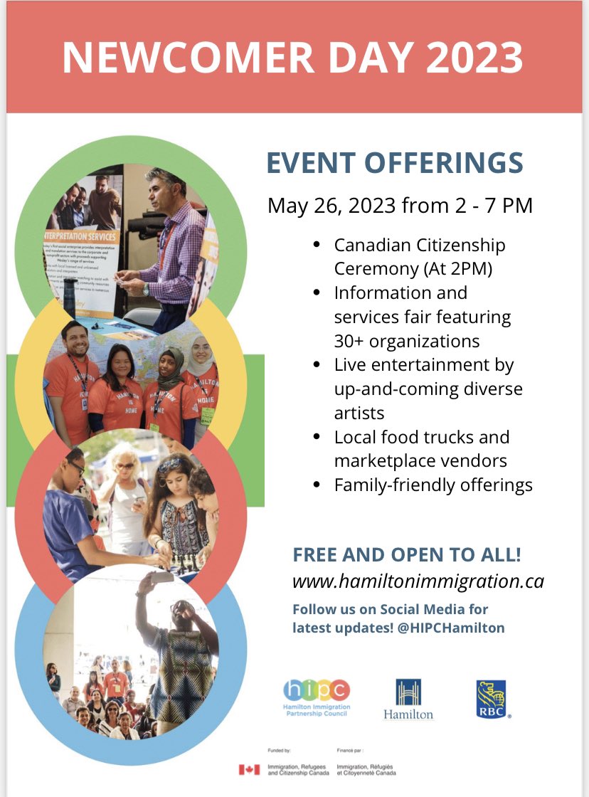 We are so looking forward to participating in Newcomer Day on Friday. Come check us out and learn about what we do. Meet a few of the wonderful newcomer families we serve!