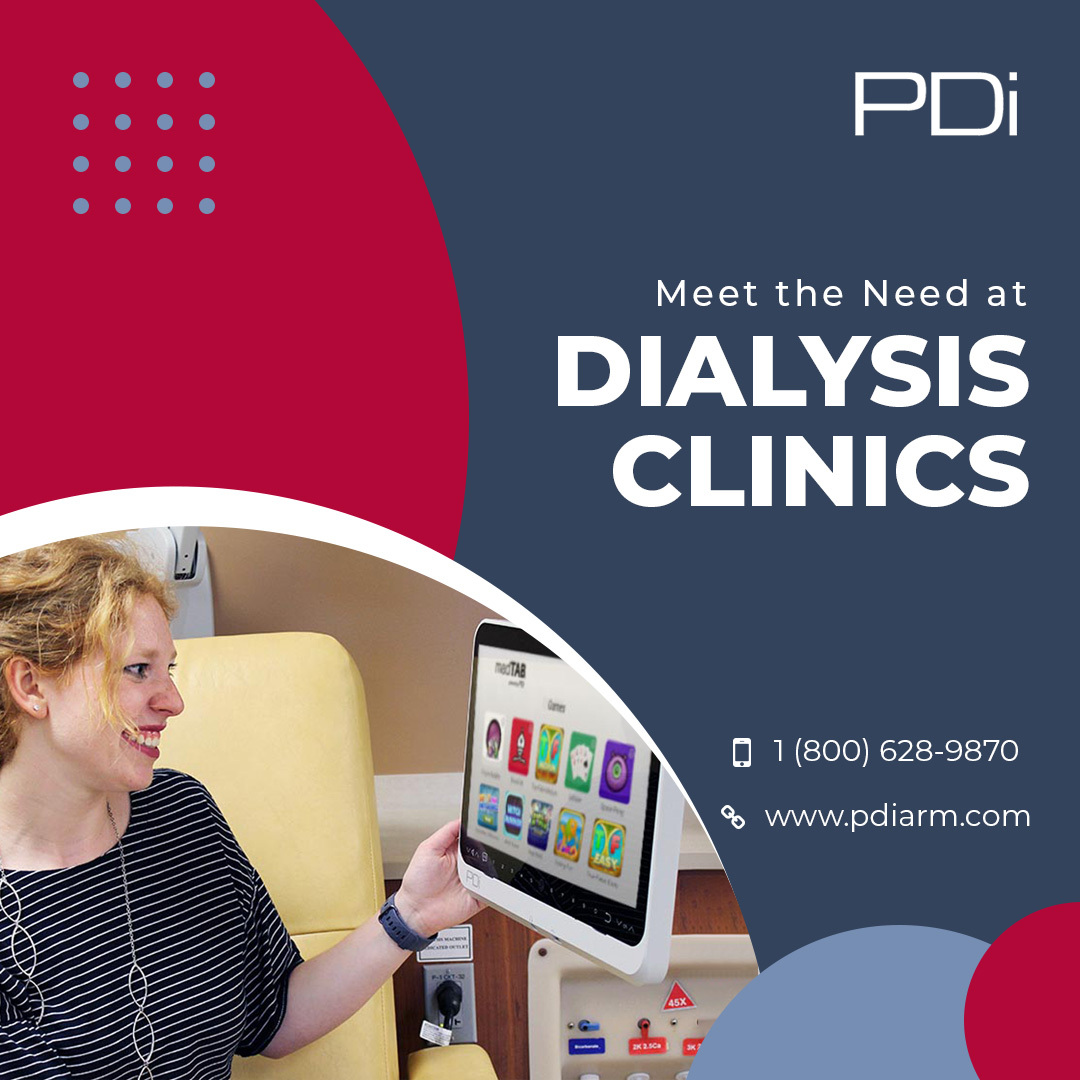 PDiTV's tweet photo. Dialysis clinics have unique needs and PDi has the solution! Our Smart TVs provide entertainment & educational videos, and are built for infection control to ensure patient safety: https://t.co/IUnq7EBp0O
#dialysisclinic #healthcare #patiententertainment #PDifference https://t.co/TfBpRxflzw