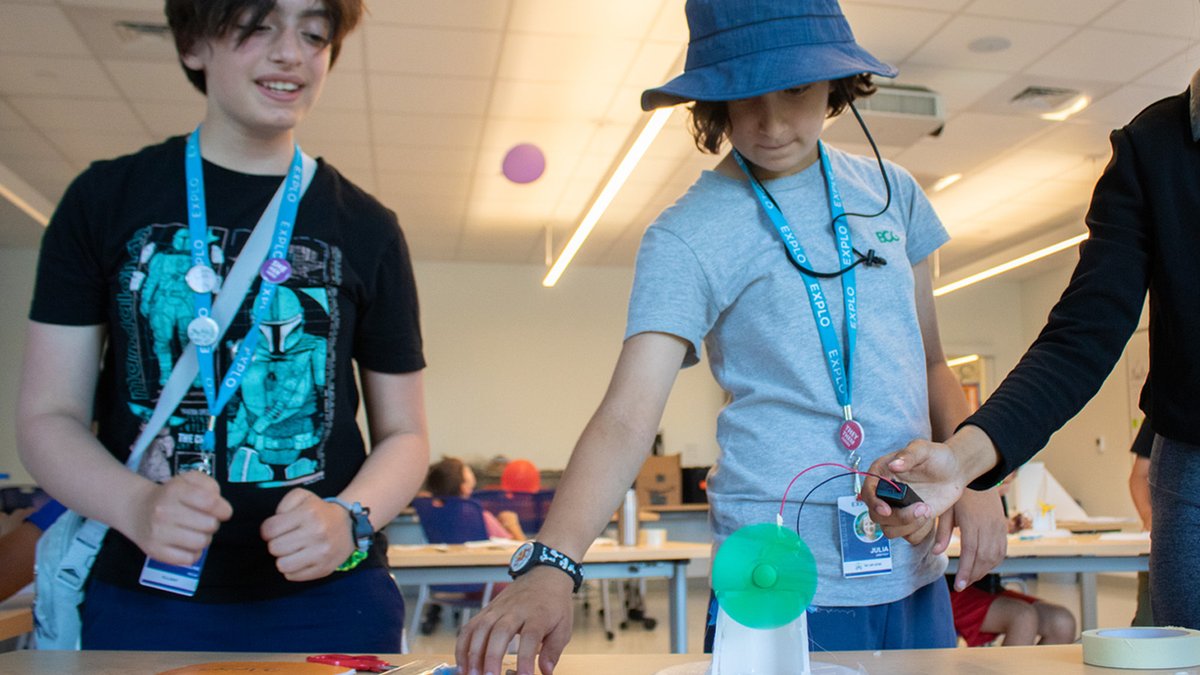 EXPLO Junior students kept cool last summer with working fans they engineered themselves!
#EXPLO #Education #Enrichment #HandsOnLearning #STEM #STEMLearning #Engineering