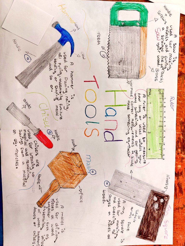 Well done to the 1A12 Wood Technology class who have produced some excellent work over the past few months. Some excellent design and sketching techniques on show. #woodwork #Sketching All students headed home today with their toy tractors  and trailers.  🚜    <a href="/technoteachers/">technoteachers</a>