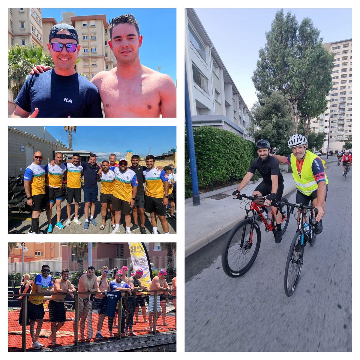 <a href="/HMCustomsGib/">HM Customs Gibraltar</a> officers supporting the <a href="/5in5_/">5 in 5</a> challenge - day 2  (Essential Services) -🙌🏻