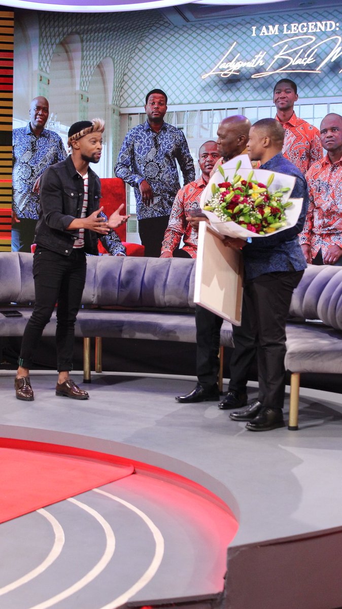 Today, we hosted the multi-award winning isicathamuya male group, Ladysmith Black Mambazo for 'I Am Legend...'

We reflected on their successful and long-running career and looked at the impact they have on the musical and cultural landscape.

Thanks for watching. #DailyThetha