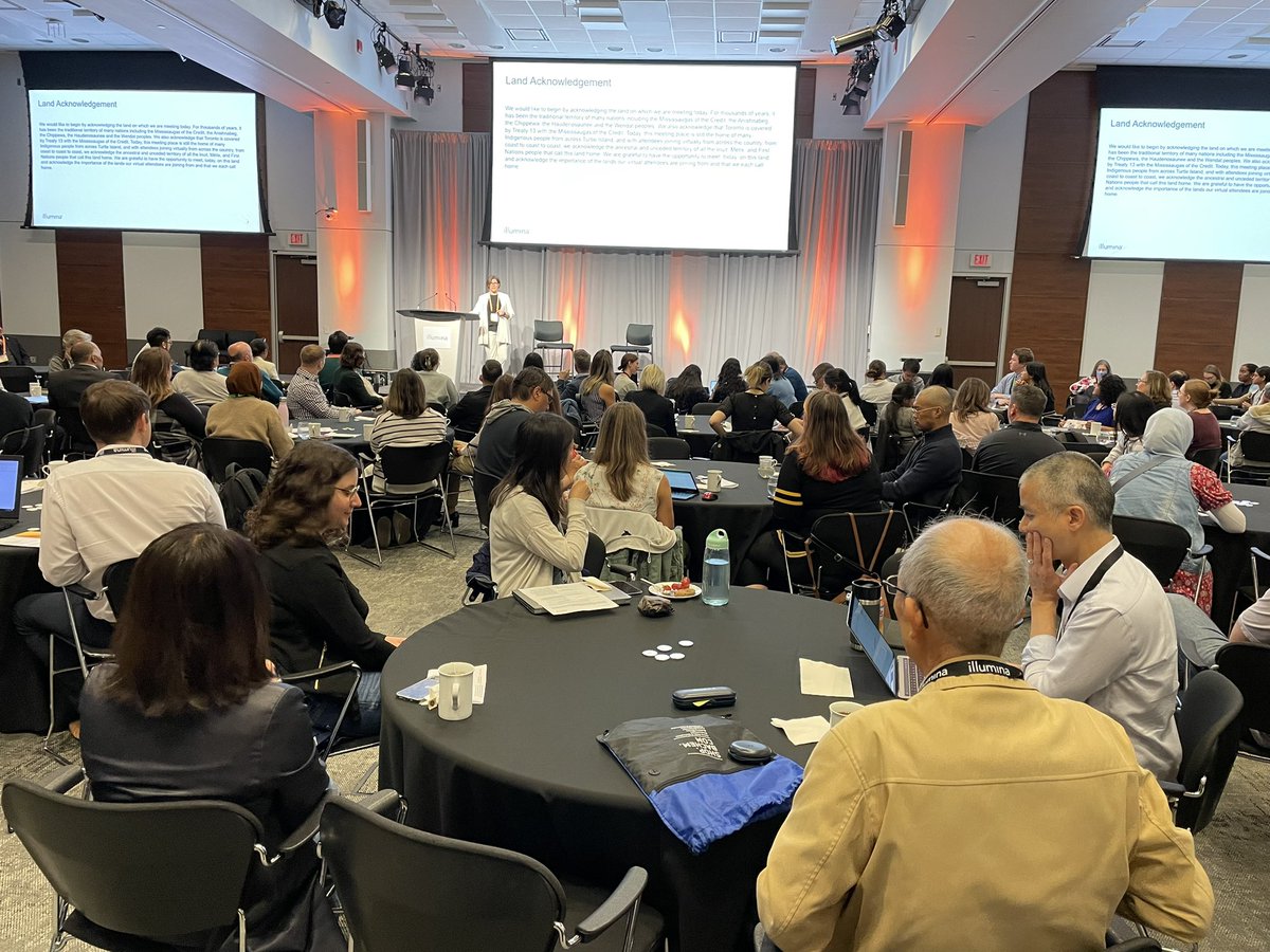 We are underway with the <a href="/illumina/">Illumina</a> user meeting in Toronto!!

Caitlin Taylor kicking us off with the our land acknowledgment 

Thank you all for attending