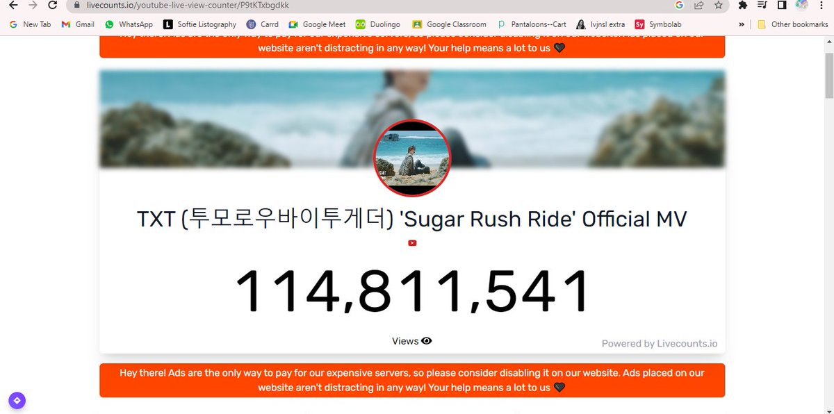 GUYS. SRR IS ONLY 200K VIEWS AWAY FROM 115M. WHIP OUT ALL YOUR DEVICES OMG LETS GO MOAS?