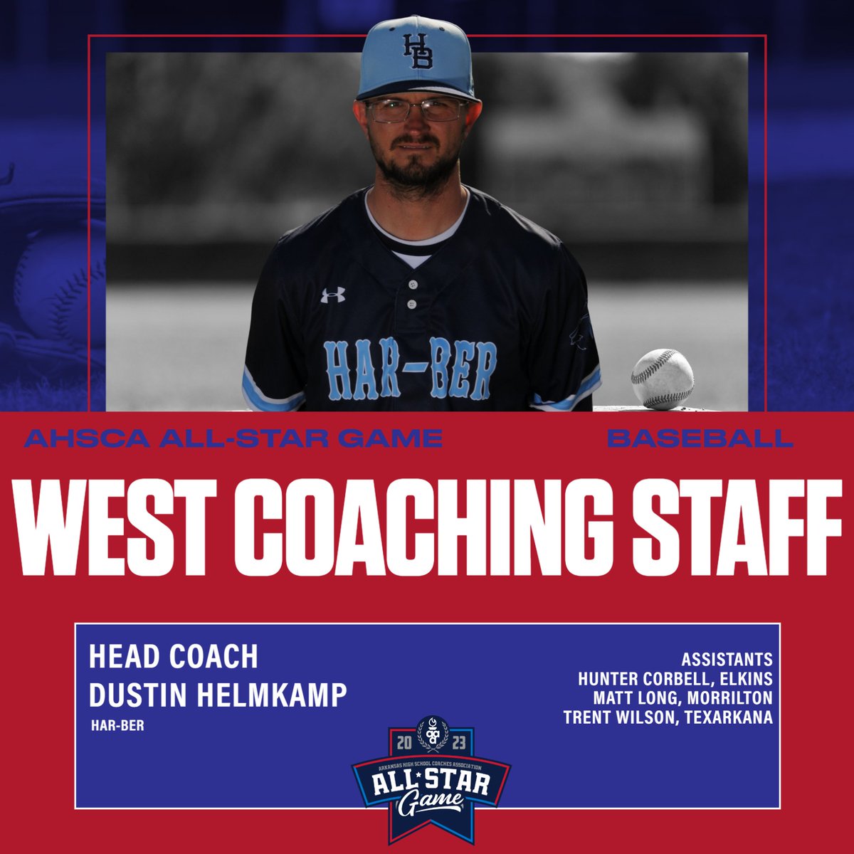 Arkansas Activities Association (@arkactassn) on Twitter photo Congratulations to <a href="/CabotAthDept/">Cabot Athletic Dept.</a>'s Ronnie Goodwin and <a href="/HarBerWildcats/">Har-Ber Wildcats</a>' Dustin Helmkamp as they have been selected as the head coaches for this summer's AHSCA all-star game! Congratulations to <a href="/CabotAthDept/">Cabot Athletic Dept.</a>'s Ronnie Goodwin and <a href="/HarBerWildcats/">Har-Ber Wildcats</a>' Dustin Helmkamp as they have been selected as the head coaches for this summer's AHSCA all-star game!