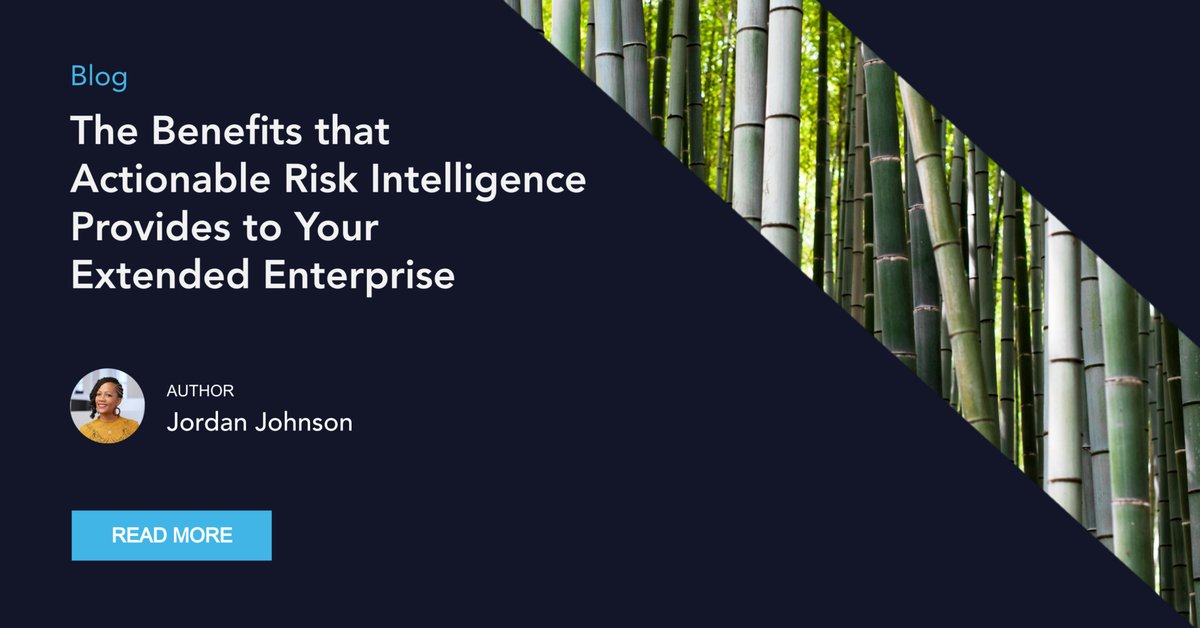 Actionable #riskintelligence is a fundamental tool for all firms that wish to remain compliant when it comes to mitigating #thirdpartyrisk.

Read our blog to learn about how risk intelligence helps firms strengthen their #thirdpartyriskmanagement programs: bit.ly/45pWbdr