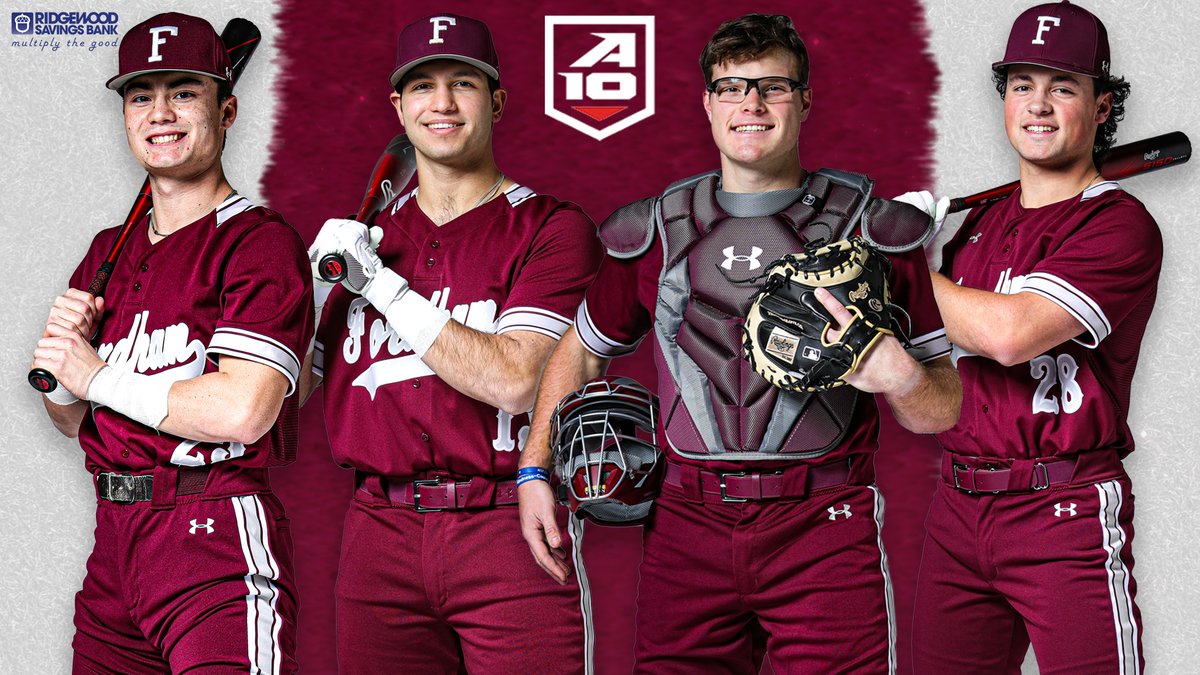 Congratulations to our 4⃣ <a href="/FordhamBaseball/">Fordham Baseball</a> Rams on earning <a href="/atlantic10/">Atlantic 10 Conference</a> All-Conference honors! 

#A10BASE #BronxBuilt

📰: fordhamsports.com/news/2023/5/24…