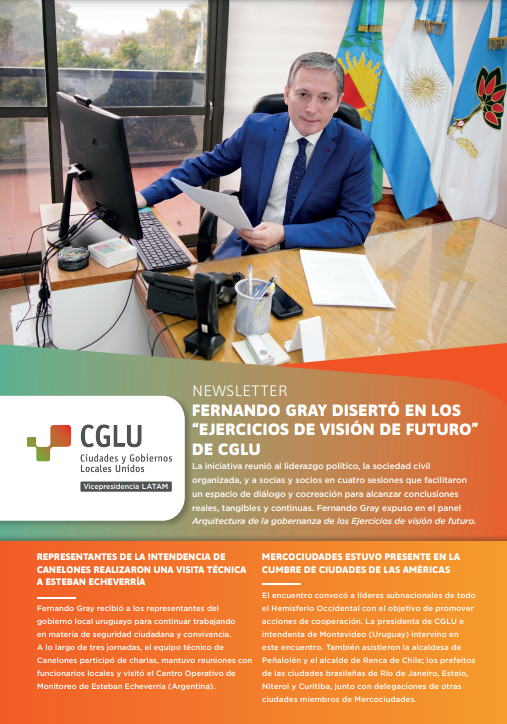 UCLG_VPLatam's tweet photo. 📰 Durante el último mes, @fernandogray disertó en los Ejercicios de Visión de Futuro de @uclg_org. Además, líderes y lideresas de nuestra región representaron a @mercociudades en la Cumbre de Ciudades de las Américas.

Esta información y mucho más, acá 👇
https://t.co/m2gFfgmdSe https://t.co/m7vU0zleJU