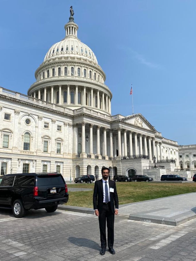 Chief resident Dr. Mamoon Ahmed looking fabulous for #ACPLD 2023 in Washington DC! Thank you for making #SSOM proud! @SD_ACP