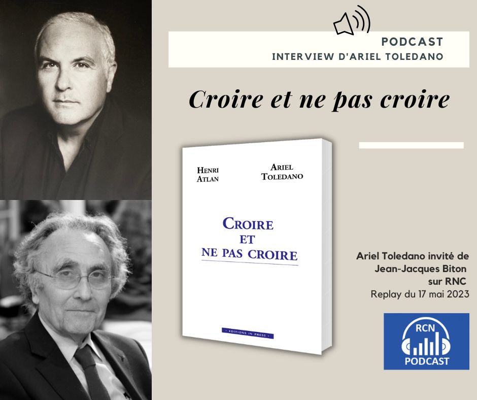 Peut-on être juif, de culture traditionnelle et ne pas croire en Dieu ? 
Peut-on avoir un double cerveau : rationnel, et non rationnel ?
<a href="/ArielToledano/">Ariel Toledano</a>  vous présente son ouvrage coécrit avec Henri Atlan dans ce podcast à écouter en replay !
👉vu.fr/LhSX