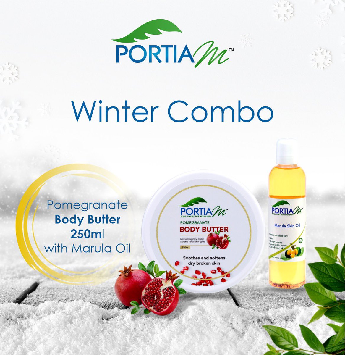 Our fighters this winter … what’s yours ? Best Tip : Apply the Marula Skin oil be for the body butter 🌹✨ #portiamskincare #portiamwinter