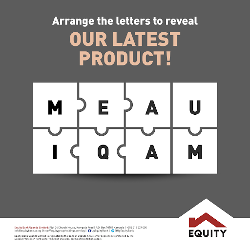 UgEquityBank's tweet photo. Equity Bank just launched an exciting new product.
Can you guess what it is?

Here’s a clue, we launched it last month. https://t.co/NbgysejReI