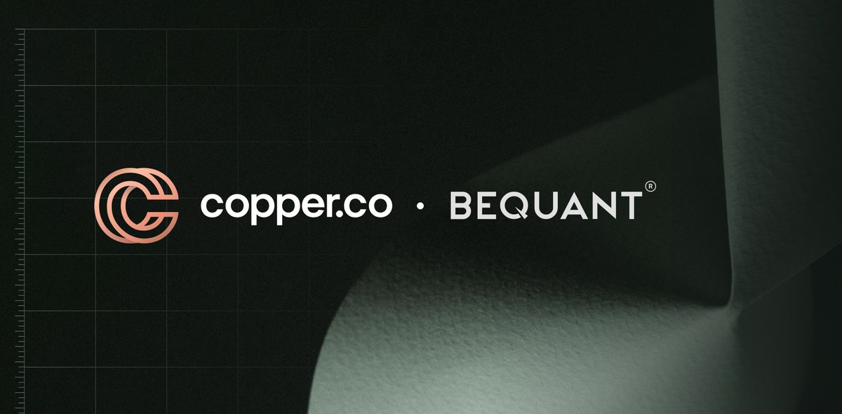 Copper.co (@copperhq) on Twitter photo We are proud to announce that one of the industry’s leading digital asset prime brokers, <a href="/bequant_group/">BEQUANT Group</a>, will be integrating our off-exchange collateral management and settlement solution, #ClearLoop.
The integration will make off-exchange settlement available through Bequant's We are proud to announce that one of the industry’s leading digital asset prime brokers, <a href="/bequant_group/">BEQUANT Group</a>, will be integrating our off-exchange collateral management and settlement solution, #ClearLoop.
The integration will make off-exchange settlement available through Bequant's
