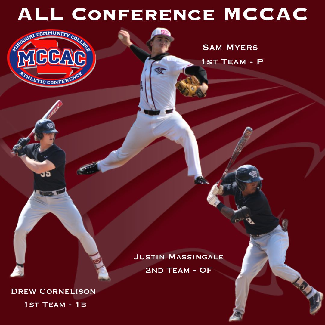 Congratulations to our MCCAC All-Conference selections

Sam Myers - 1st Team @sam_myers02 
Drew Cornelison- 1st Team @dcorn23 
Justin Massingale- 2nd Team
@Jmass_13 
#SCCOUGS